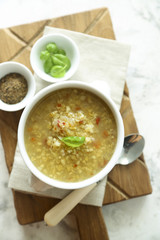 Lentil soup with vegetables