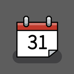 Simple abstract calendar icon