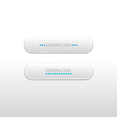 white vector download button for your site