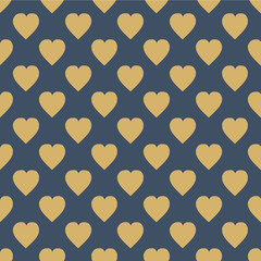 Pattern with hearts. Flat Scandinavian style for print on fabric, gift wrap, web backgrounds  Seamless background