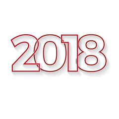  creative linear red text 2018