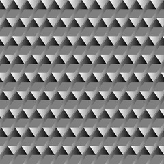 Geometric seamless pattern. Vector abstract background. Gray triangles background.