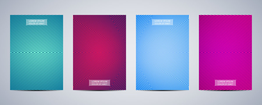 Minimal abstract covers design. Poster with graphics background. Vector illustration.