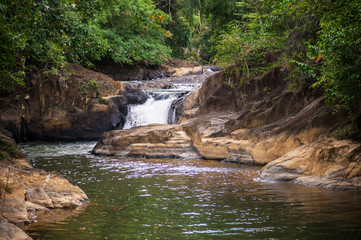 Waterfall in rainy season, Maliwan waterfall, Kawthaung, Myanmar