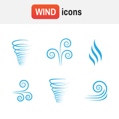 air wave vector. Illustration vector of wind icon collection