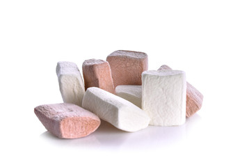 marshmallow on white background