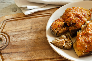 Stuffed eggplant from the oven