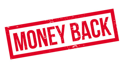 Money Back rubber stamp. Grunge design with dust scratches. Effects can be easily removed for a clean, crisp look. Color is easily changed.