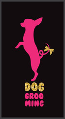 Logo for dog hair salon
