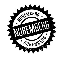 Obraz premium Nuremberg rubber stamp. Grunge design with dust scratches. Effects can be easily removed for a clean, crisp look. Color is easily changed.