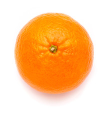 exotic vitamin orange fruit round on white isolated background