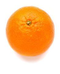 exotic vitamin orange fruit round on white isolated background