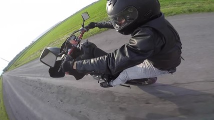 motorcycle wheelie unique angled gopro swivel cam in the country