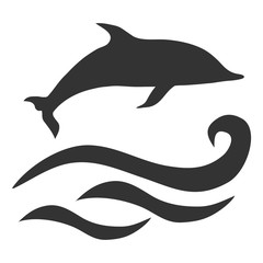 Dolphin icon, dolphin