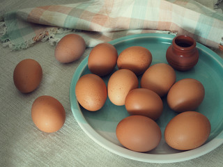 brown eggs