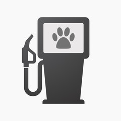 Isolated fuel pump with an animal footprint