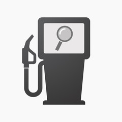 Isolated fuel pump with a magnifier