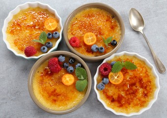 Creme brulee.