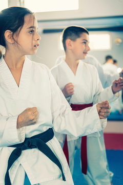 Children in Martial Arts Training