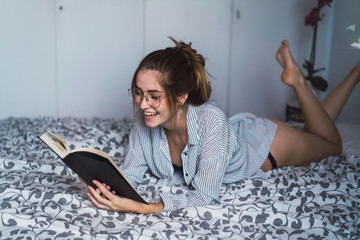 Attractive woman with book