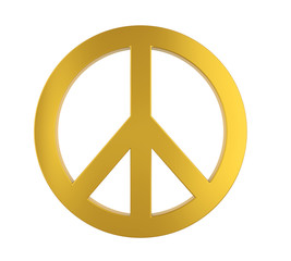 Peace Symbol Isolated