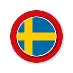 Sweden label illustration