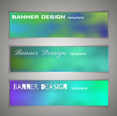 Colorful halfton abstract corporate business banner template, horizontal advertising business banner layout template design set, abstract cover header background website. Blue, green, azure