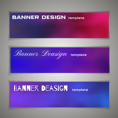 Colorful halfton abstract corporate business banner template, horizontal advertising business banner layout template design set, abstract cover header background website. Blue, lilac
, red