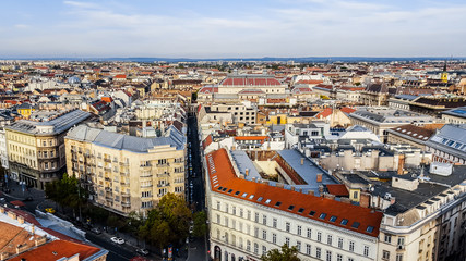 Naklejka na ściany i meble Panoramic view of Budapest. Hungary.