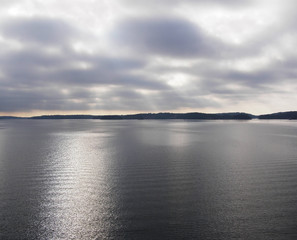 The sea on a cloudy day