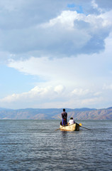 Naklejka premium Cormorant fishing in China