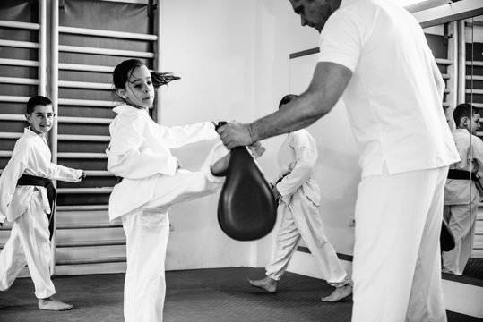 Taekwondo class