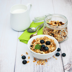 Bowl with granola
