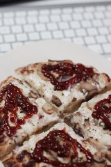 Pizza computer keyboard