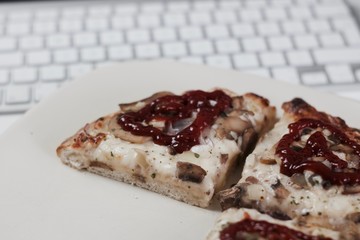 Pizza computer keyboard