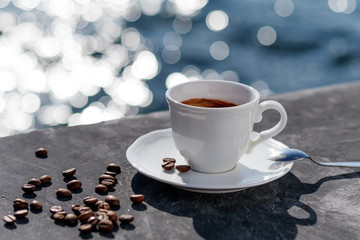 black coffee make a nice day every day to me .