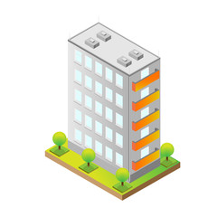 sometric multi-storey residential building