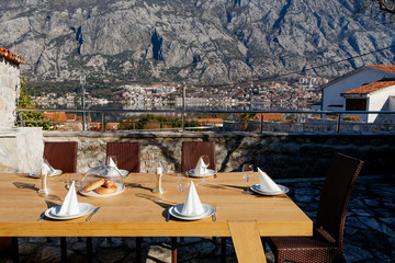 Fresh Breakfast in a beautiful location with sea views