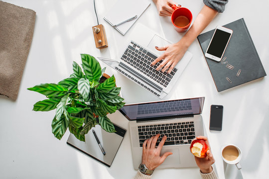 Working table from above.