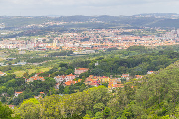 Fototapeta na wymiar Sintra City View and vegetation