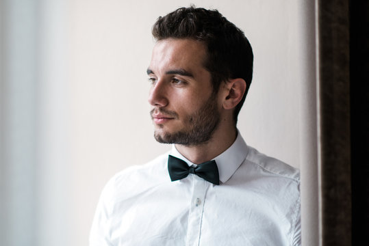 young man with bowtie