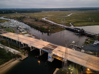 Aerial of Laurence Harbor New Jersey