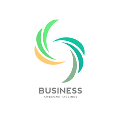 Obraz premium S letter abstract Business corporate logo design vector, creative letter S abstract shape logo 