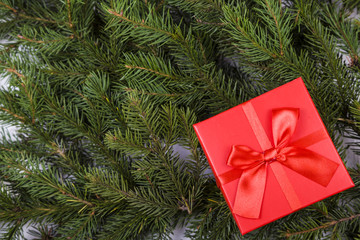  Christmas present close-up.