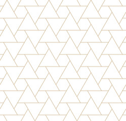 seamless geometric triangle hexagon grid pattern