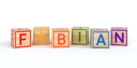 Name Fabian bunte W&uuml;rfel