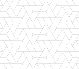 Stickers pour porte Noir et blanc géométrique moderne modèle vectoriel simple grille géométrique sans soudure