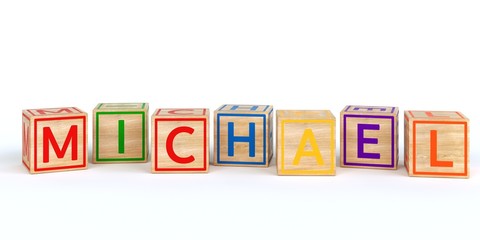 Name Michael bunte W&uuml;rfel 