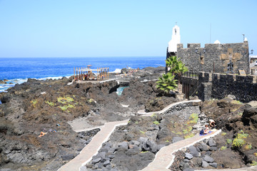 The medieval castle on the Atlantic coast in Garachico, Tenerife Island, Canary Islands, Spain