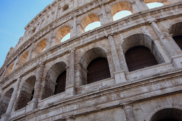 Fototapeta premium The Roman Coliseum in the city of Rome, Italy